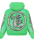 Hellstar Grafitti Zip Up Sweatshirt Green