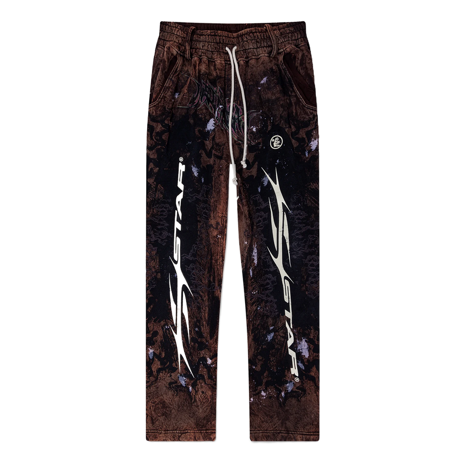 ◆GILA ARCHIVE◆ STAR PATCHED BOOTCUT SWEATPANTS_BK ZW X GW Wide Leg Sweatpants With Side Panel – Zumba Wear