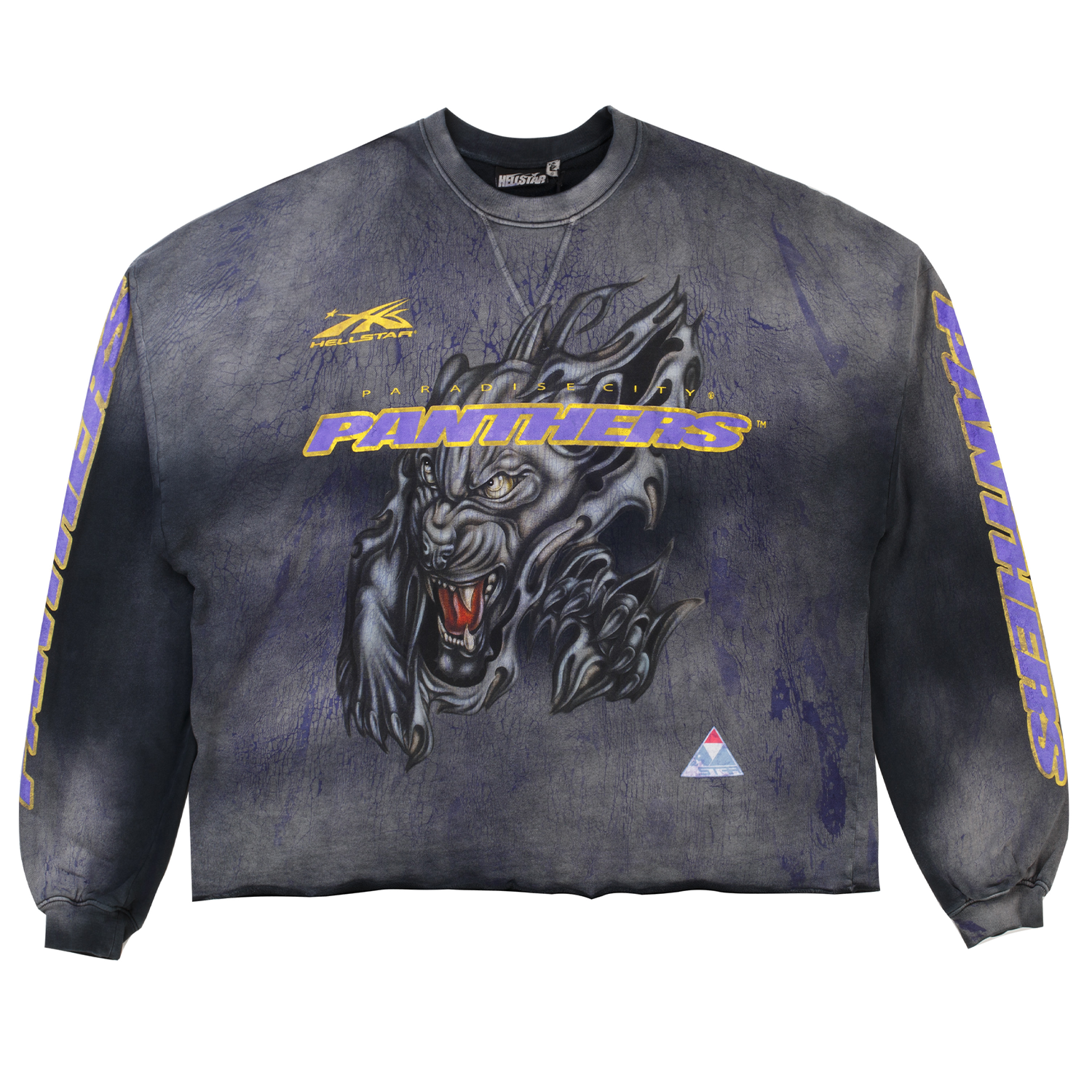 トップス Etrarium hearthul sweat Hellstar Paradise City Panthers Crewneck Vintage Black – PIECES