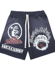 Hellstar Records Sweatshorts Vintage Black