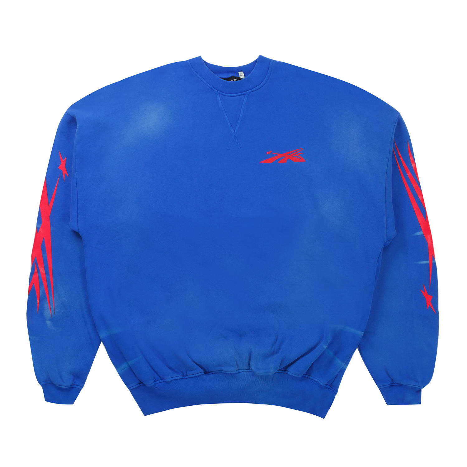 Hellstar Sports Crewneck Blue Red – PIECES