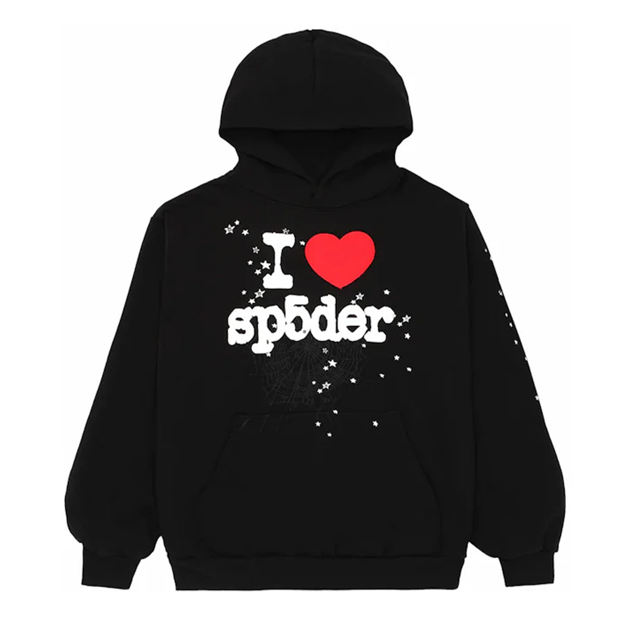 Sp5der Worldwide I Heart Sp5 NY Pop Up Sweatshirt Black