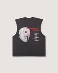 Pieces Influence Cut Off Vintage Black