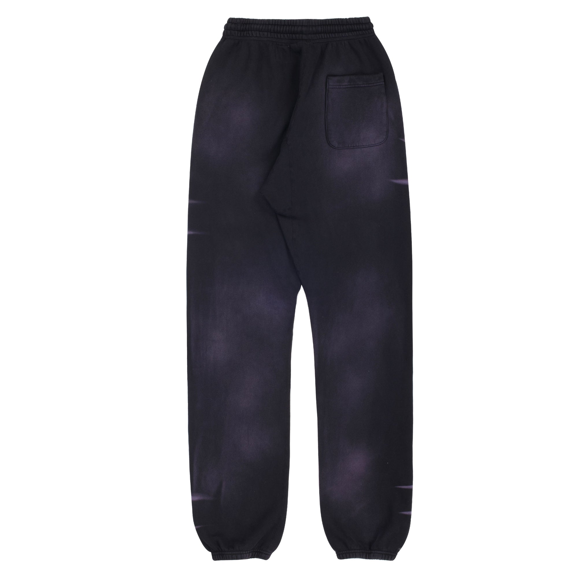 Hellstar Airbrushed Skull Sweatpants (Elastic Cuff) Washed Black