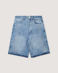 Boredom Kills Studded Jorts Washed Indigo