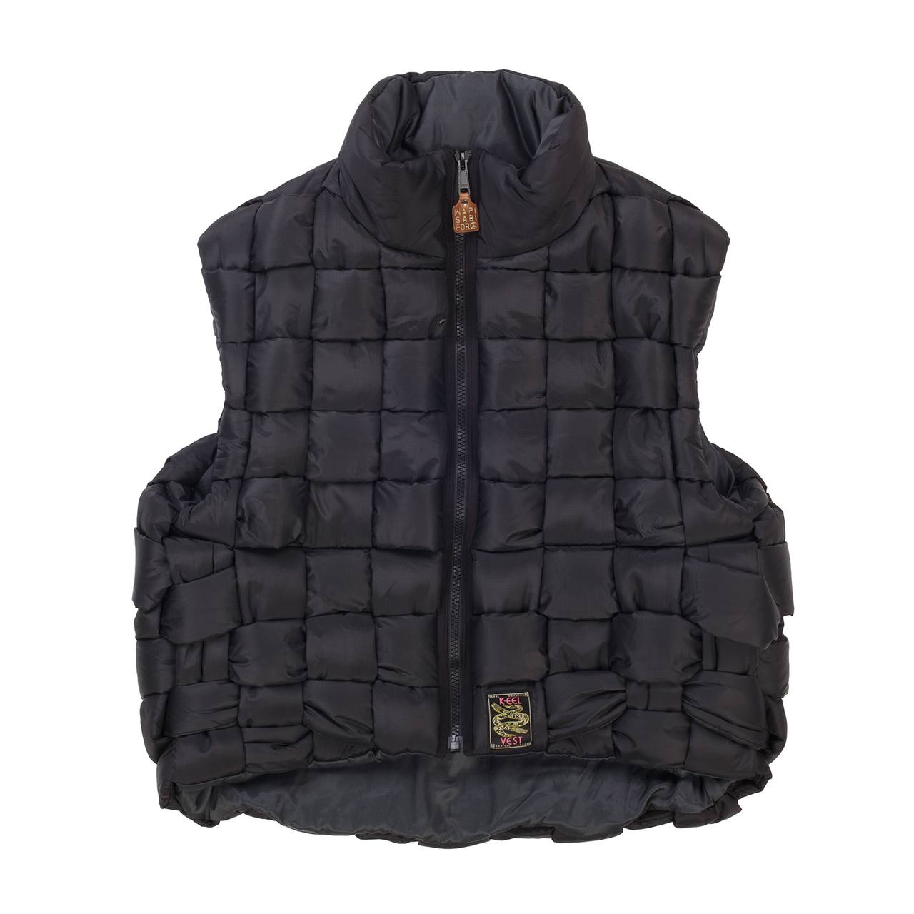Kapital Quilted Padded Shell Gilet Black