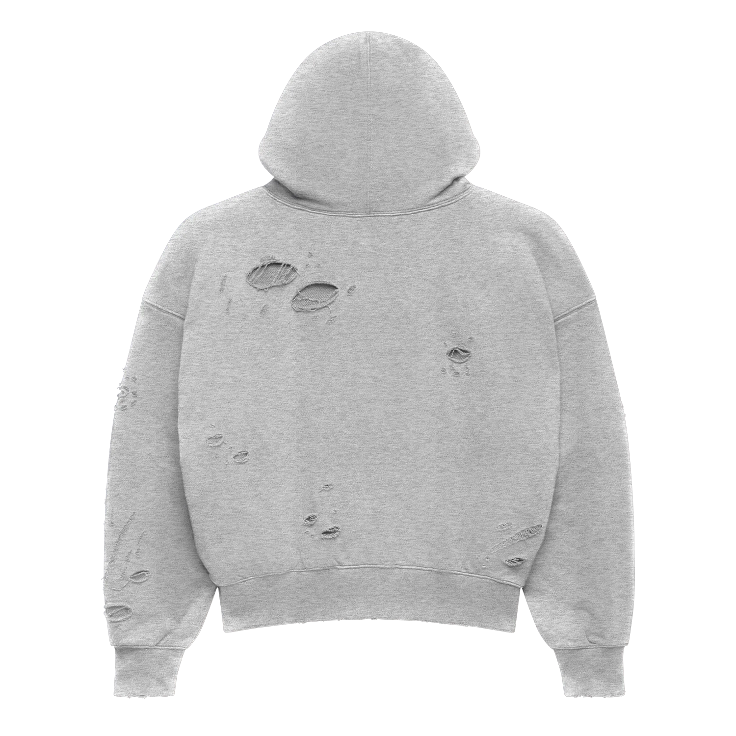 Lost SHDWS Dstry Double Layered Logo Sweatshirt Heather Grey