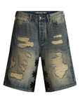 Lost SHDWS DSTRY Denim Short Blue Black