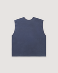 Pieces Mascot Sleeveless Shirt Vintage Navy