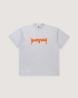 Balenciaga Metal Logo Tee Dirty White