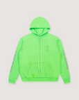 Chrome Hearts Glitter Vertical Logo Miami Ultra Week Sweatshirt Neon Green