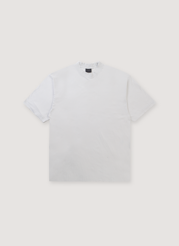 Balenciaga Neck Logo Oversized Tee White Neck Logo Tee White - Authenticated T-shirts | Pieces Los Angeles