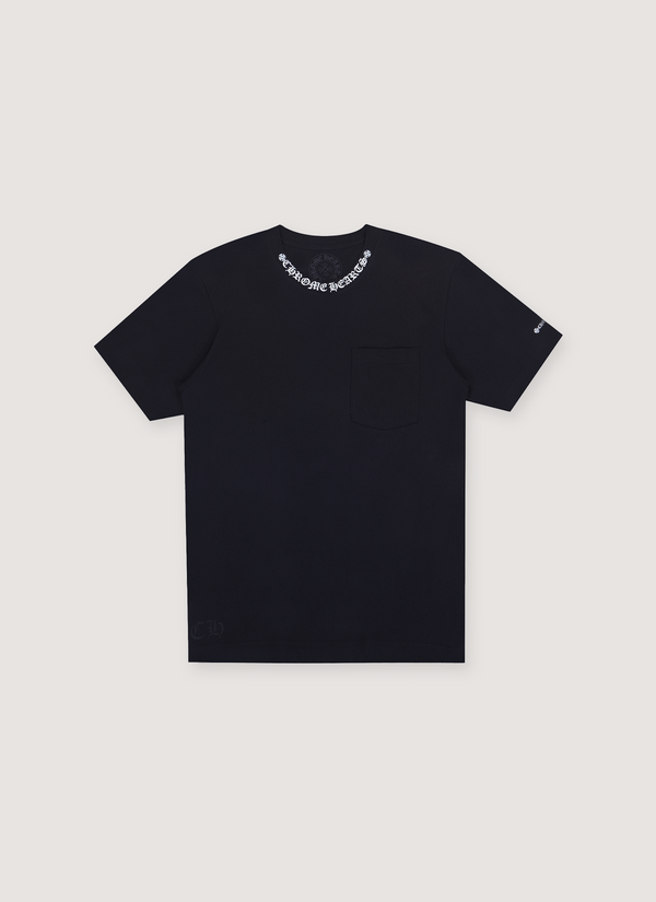 Chrome Hearts Neck Logo Tee Black White Neck Logo Tee Black White - Authenticated T-shirts | Pieces Los Angeles