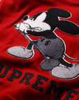 Supreme x Number (N)ine Mickey Mouse Varsity Jacket Red