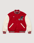 Supreme x Number (N)ine Mickey Mouse Varsity Jacket Red