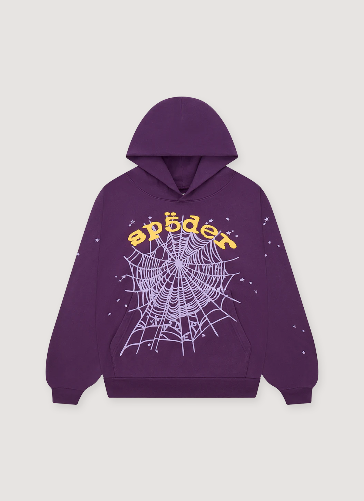 Sp5der Worldwide Star OG Web Sweatshirt Purple