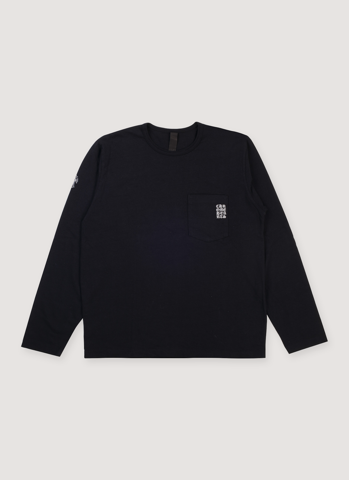 Chrome Hearts Embroidered Pocket Long Sleeve Black | PIECES Los Chrome Hearts Embroidered Pocket Long Sleeve Black | PIECES Los