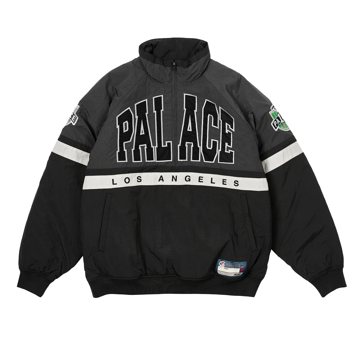 Palace Breakout Half Zip Bomber Black Silver PIECES