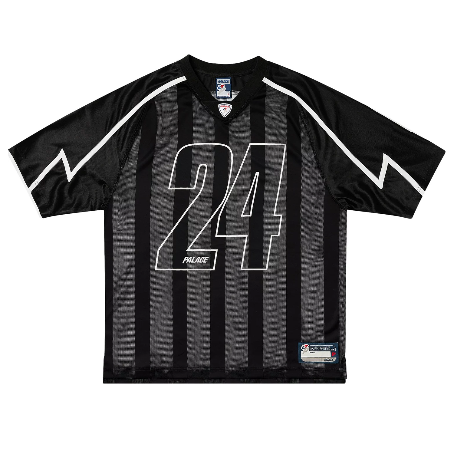 Palace MESH JERSEY BLACK サイズM Palace Meshy Stripe Jersey Palace MESH JERSEY BLACK サイズM Palace Meshy Stripe Jersey