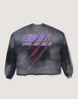 Hellstar Paradise City Panthers Crewneck Vintage Black