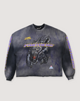 Hellstar Paradise City Panthers Crewneck Vintage Black