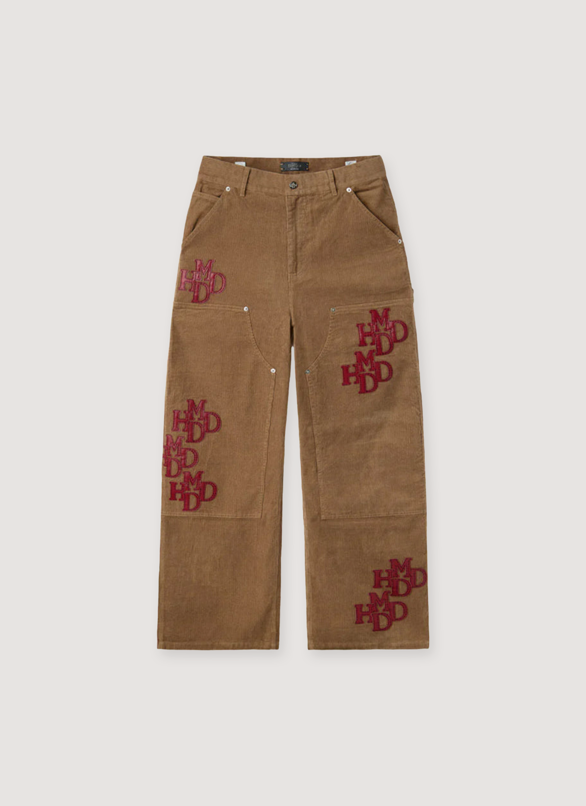 HMDD Patch Cord Double Knee Pants Brown – PIECES