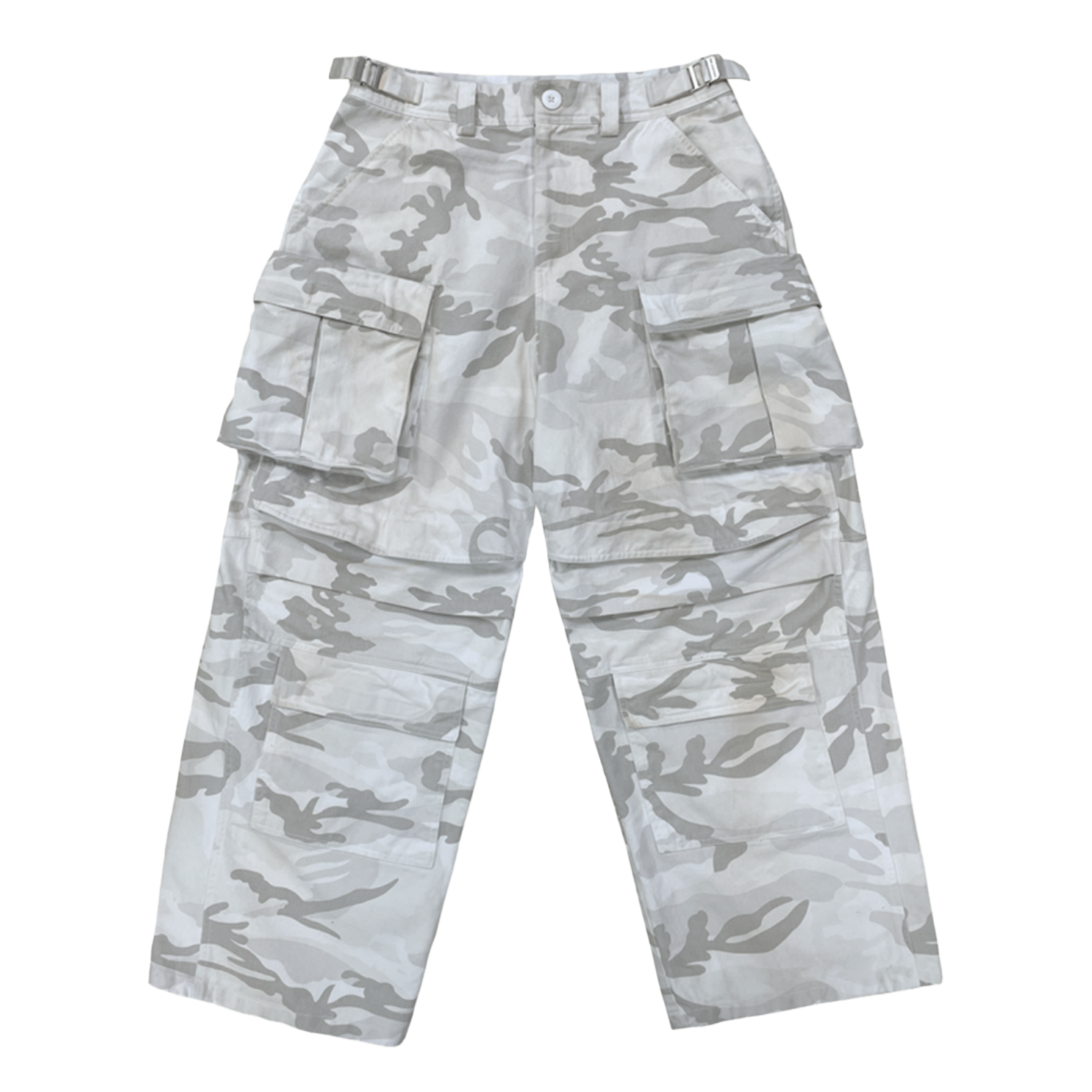 Project G/R Washed Cargo Pants White Camo – PIECES Project G/R Washed Cargo Pants White Camo – PIECES