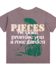 Pieces Rose Garden Tee Vintage Brown Stone