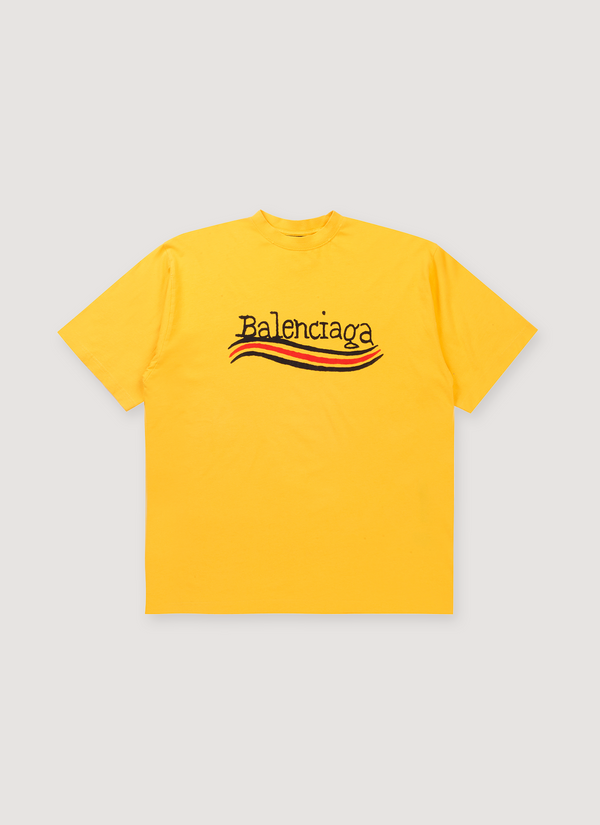 Balenciaga Hand Drawn Political Tee Maize Hand Drawn Political Tee Maize - Authenticated T-shirts | Pieces Los Angeles
