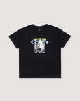 Pieces Post Card Tee Black