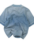 Amiri Sunfaded Baseball Shirt Indigo (Pre-Owned)