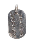 Chrome Hearts Cemetery Cross Dog Tag Pendant (Pre-Owned)