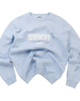 Givenchy Distressed Logo Sweater Light Blue (Pre-Owned)