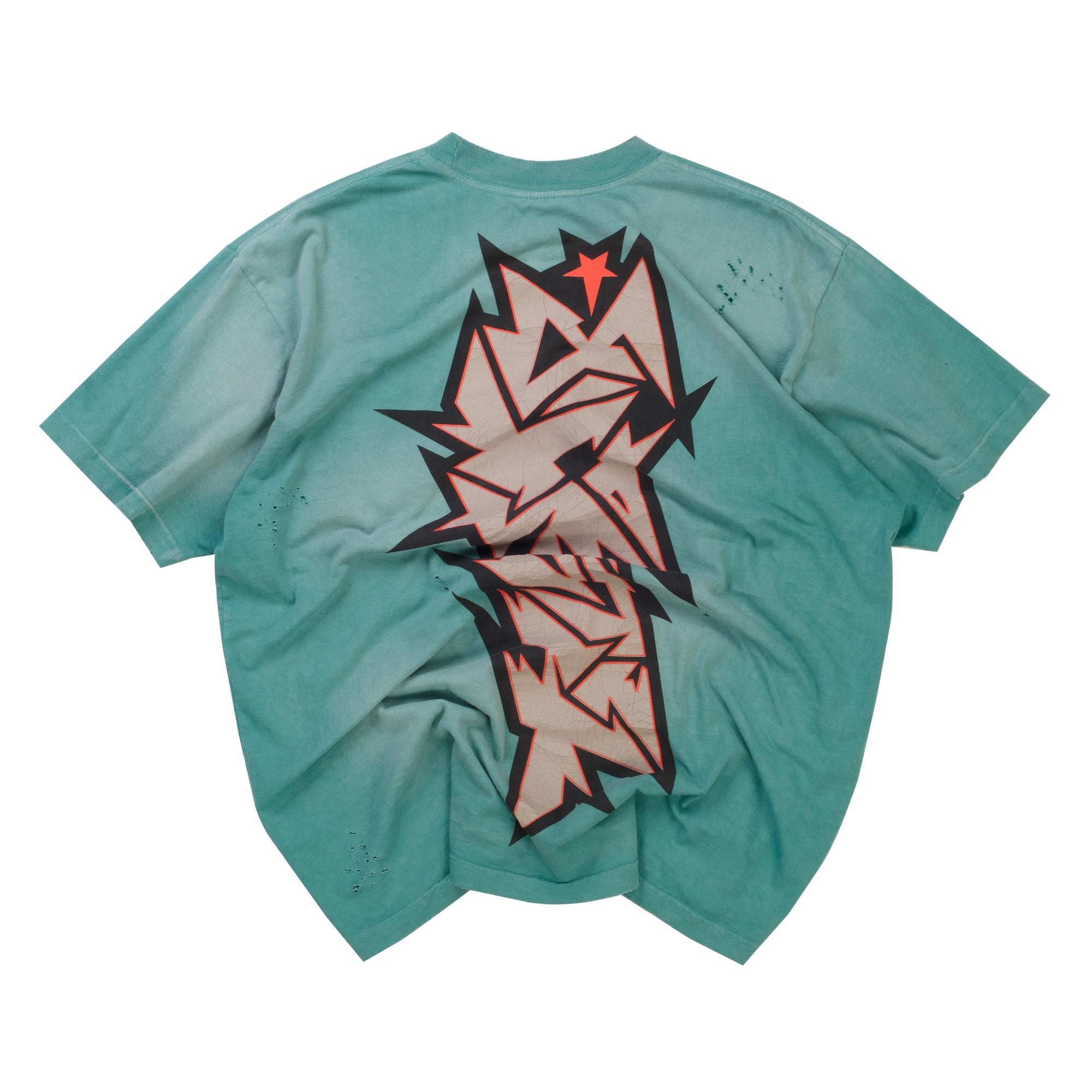 Hellstar Crack Logo Tee Green (Pre-Owned)