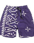 Kapital Combed Cotton Twill Bandana Shorts Purple (Pre-Owned)