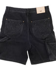Louis Vuitton Monogram Double Knee Denim Shorts Washed Black (Pre-Owned)
