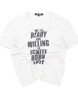 Raf Simons Ready and Willing Tee White (Pre-Owned)