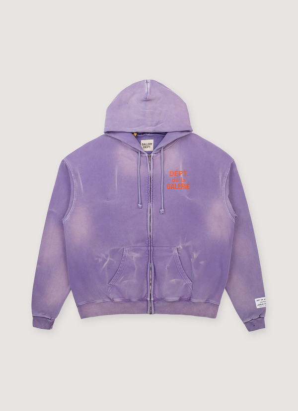 Gallery Dept. French Zip Sweatshirt Purple French Zip Sweatshirt Purple - Authenticated Sweatshirts | Pieces Los Angeles