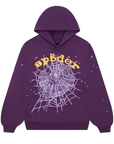 Sp5der Worldwide Star OG Web Sweatshirt Purple