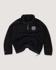 Chrome Hearts Quarter Zip Polar Fleece Quarter Zip Jacket Black (Pre-Owned)