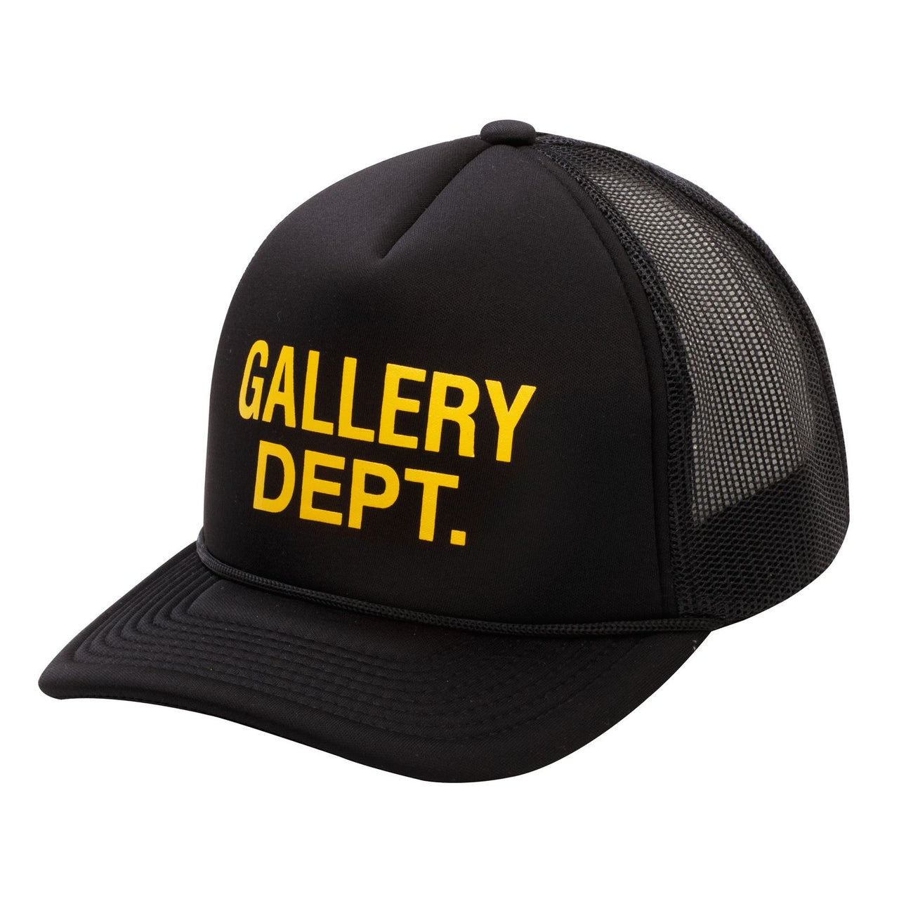 Gallery Dept. Logo Trucker Hat Black Yellow