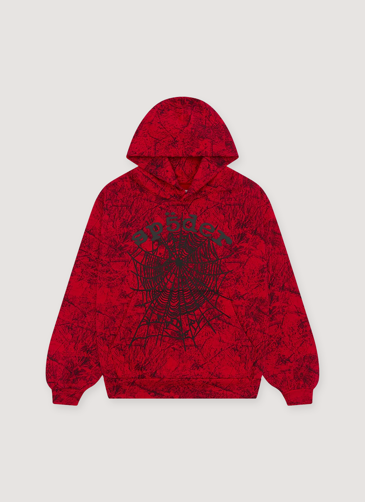 Sp5der Worldwide OG Tree Camo Sweatshirt Red – PIECES