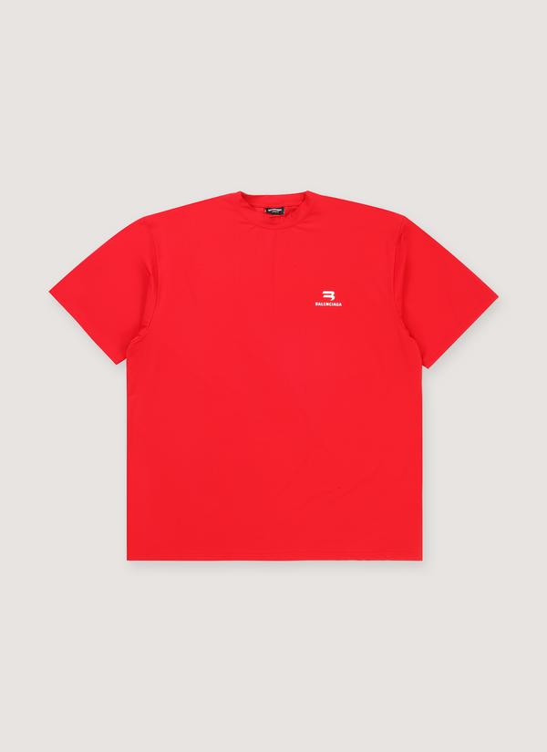 Balenciaga Swim Logo Tee Red Swim Logo Tee Red - Authenticated T-shirts | Pieces Los Angeles