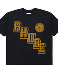 Rhude Collegiate Crest Tee Vintage Black