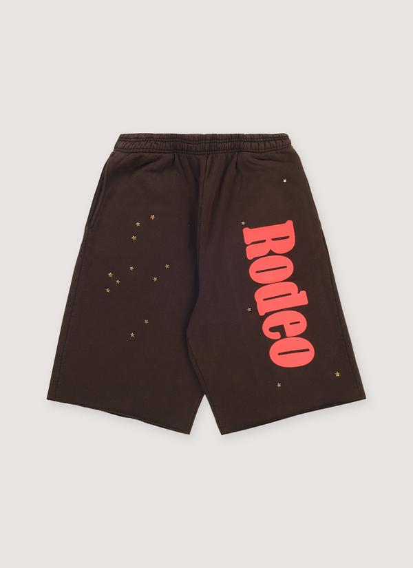 Sp5der Worldwide Travis Scott Days Before Rodeo Sweatshorts Brown Travis Scott Days Before Rodeo Sweatshorts Brown - Authenticated Shorts | Pieces Los Angeles
