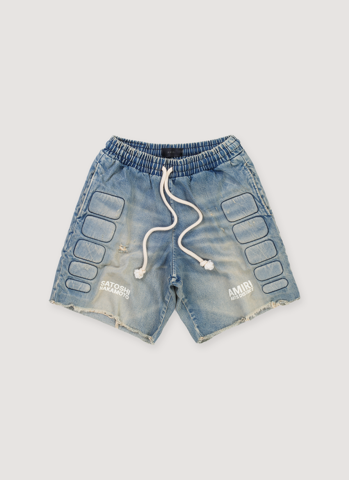 SATOSHINAKAMOTO DENIM MOTO SHORT サトシナカモト Amiri Satoshi Nakamoto Moto Shorts Indigo (Pre-Owned) – PIECES