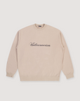 Undercoverism Script Logo Sweater Beige