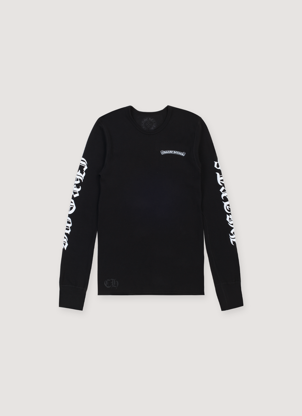 トップス Chrome Hearts Scroll Label Print Black s-l400.jpg