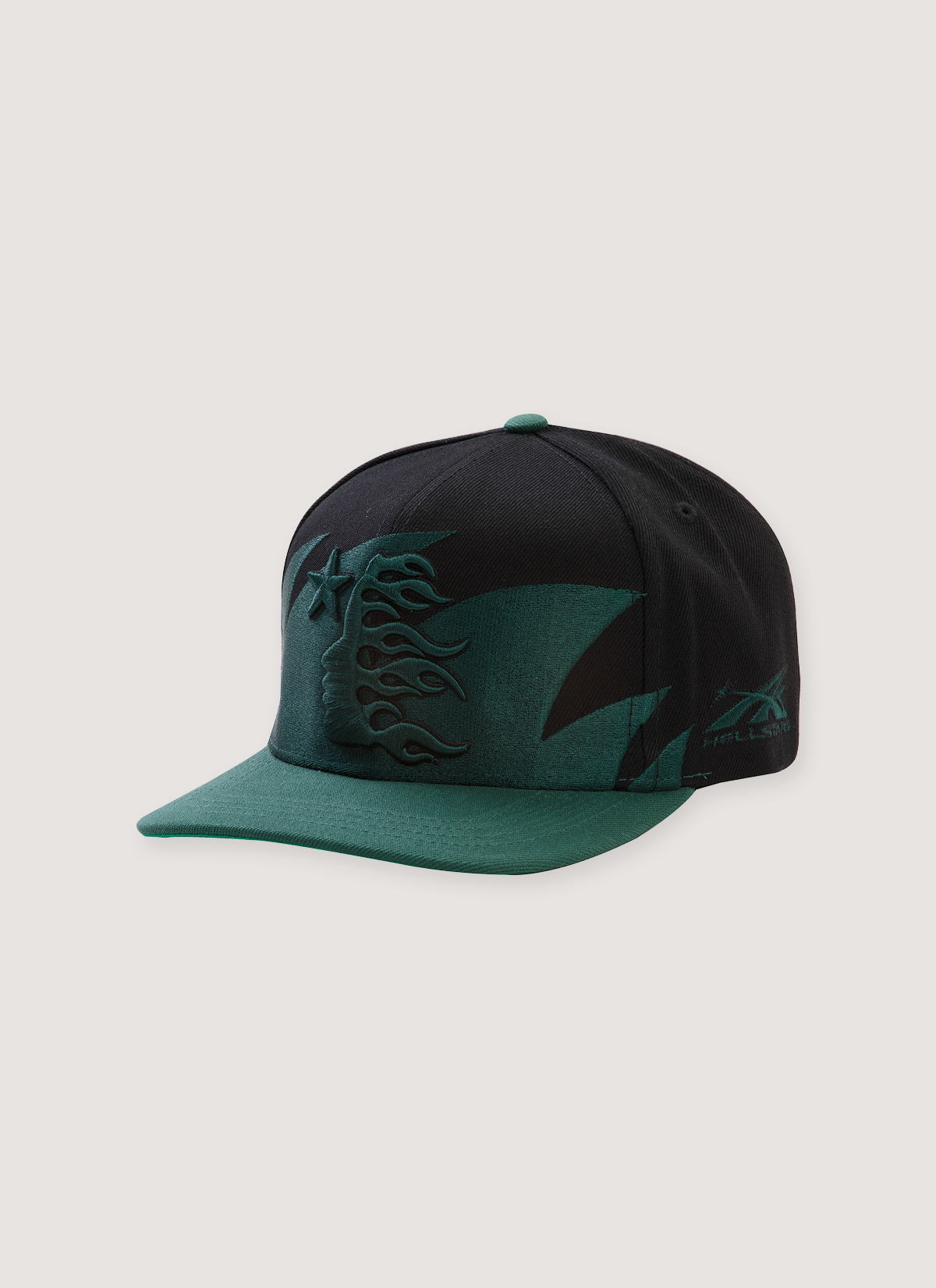 Hellstar Sharktooth Snapback Hat Black Green – PIECES Hellstar Sharktooth Snapback Hat Black Green – PIECES