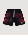 Hellstar Flame Shorts Purple Red